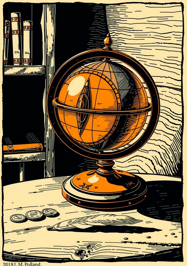 Symboliczna reprezentacja astrologii finansowej